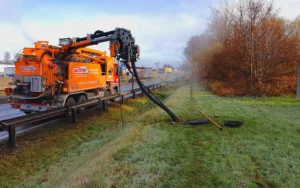 Aichinger Kanalreinigung über die Straße