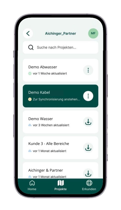 Aichinger Prüfservice mergin-maps-projekte